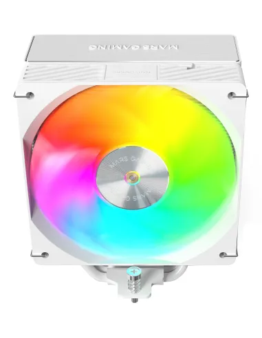 Mars Gaming MCPUX5ARGBW sistema de refrigeración para ordenador Procesador Refrigerador de aire 12 cm Blanco 1 pieza(s)