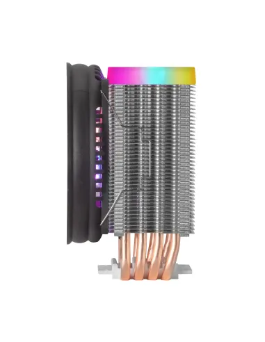 Mars Gaming Disipador CPU Dual ARGB, 4 Heatpipes HCT, TDP 160 W, Ventilador Ultra-silencioso PWM 11 cm, MCPU44
