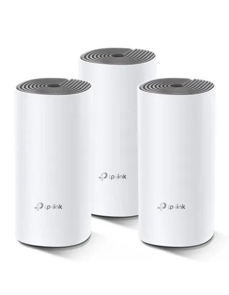 TP-Link Deco E4 (3-pack) Doble banda (2,4 GHz   5 GHz) Wi-Fi 5 (802.11ac) Blanco, Gris 2 Interno