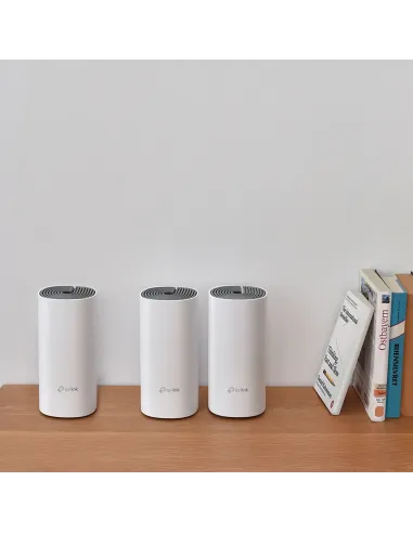 TP-Link Deco E4 (3-pack) Doble banda (2,4 GHz   5 GHz) Wi-Fi 5 (802.11ac) Blanco, Gris 2 Interno