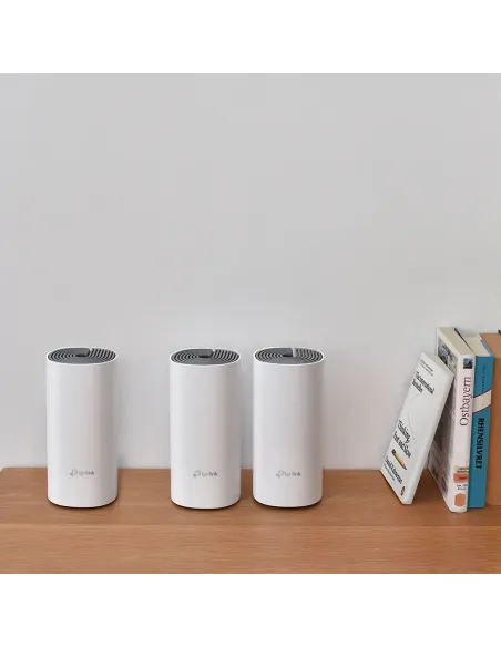 TP-Link Deco E4 (3-pack) Doble banda (2,4 GHz   5 GHz) Wi-Fi 5 (802.11ac) Blanco, Gris 2 Interno