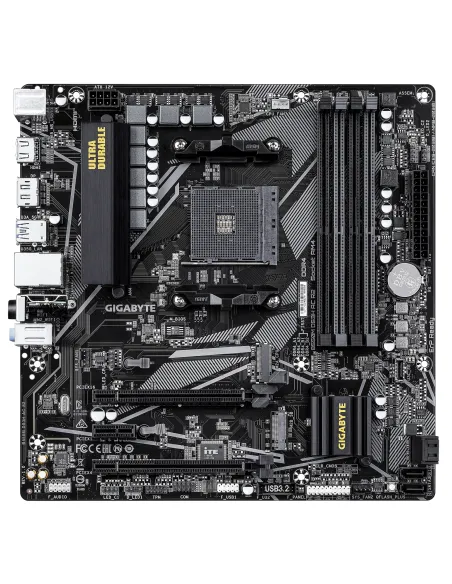 GIGABYTE B550M DS3H AC R2 Placa base - Procesadores AMD Ryzen 5000, VRM de 5+3 fases, hasta 4733 MHz DDR4 (O.C.), 1x M.2 PCIe