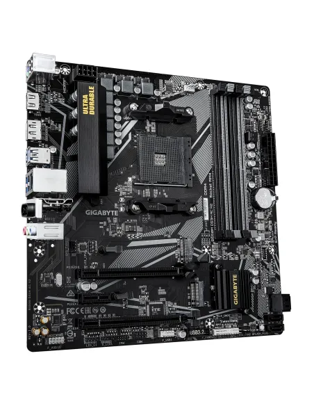 GIGABYTE B550M DS3H AC R2 Placa base - Procesadores AMD Ryzen 5000, VRM de 5+3 fases, hasta 4733 MHz DDR4 (O.C.), 1x M.2 PCIe