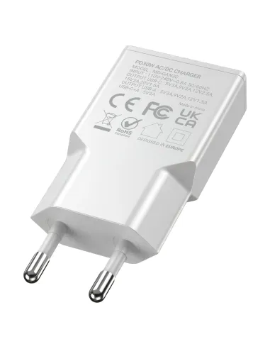 Mars Gaming MDGAN30W cargador de dispositivo móvil Blanco
