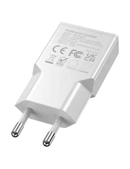 Mars Gaming MDGAN30W cargador de dispositivo móvil Blanco
