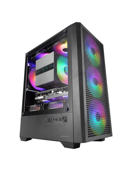 Mars Gaming MCQUANTUM carcasa de ordenador Midi Tower Negro