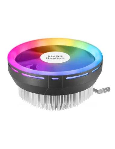 Mars Gaming MCPU120, Disipador CPU RGB TDP 120W, Silencioso PWM 12cm, Perfil Bajo