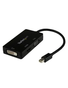 StarTech.com Adaptador Conversor de Mini DisplayPort a VGA DVI o HDMI - Convertidor A V 3 en 1 para viajes