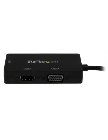 StarTech.com Adaptador Conversor de Mini DisplayPort a VGA DVI o HDMI - Convertidor A V 3 en 1 para viajes