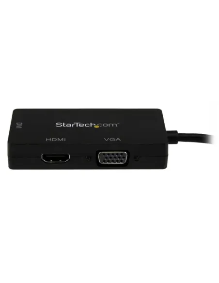 StarTech.com Adaptador Conversor de Mini DisplayPort a VGA DVI o HDMI - Convertidor A V 3 en 1 para viajes