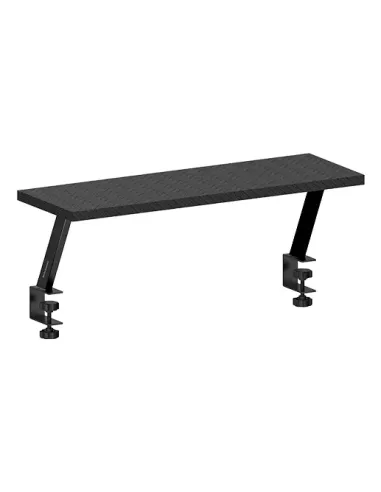 Mars Gaming MGDS, Soporte Elevador Monitor, Eleva el Monitor 17cm, Soporte de Mesa Ergonómico en Acero, Tablero Fibra Carbono