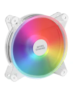Mars Gaming MFD, Ventilador de PC 120mm RGB, Ultrasilencioso 14dB, Molex, Transparente 2