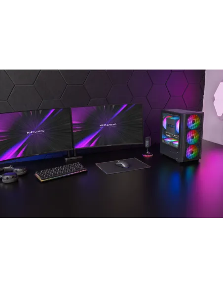 Mars Gaming MCVECTOR carcasa de ordenador Mini Tower Negro