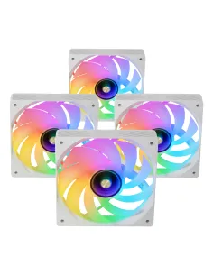 Mars Gaming MFSI4KITW sistema de refrigeración para ordenador Carcasa del ordenador Ventilador 12 cm Blanco 2