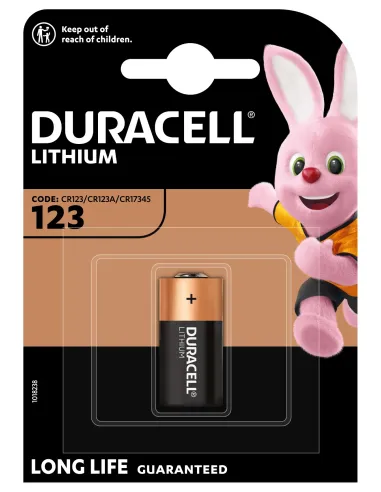Duracell 123106 pila doméstica Batería de un solo uso CR123A Litio