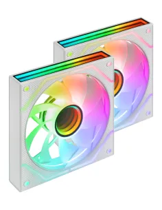 Mars Gaming MF3DPROX2RW sistema de refrigeración para ordenador Carcasa del ordenador Ventilador 12 cm Blanco