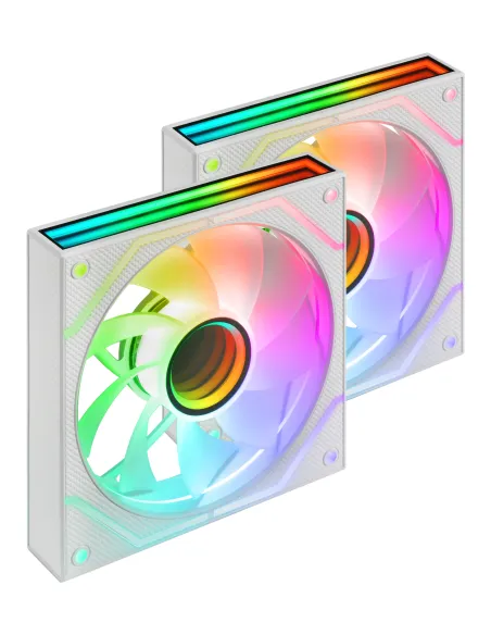 Mars Gaming MF3DPROX2RW sistema de refrigeración para ordenador Carcasa del ordenador Ventilador 12 cm Blanco