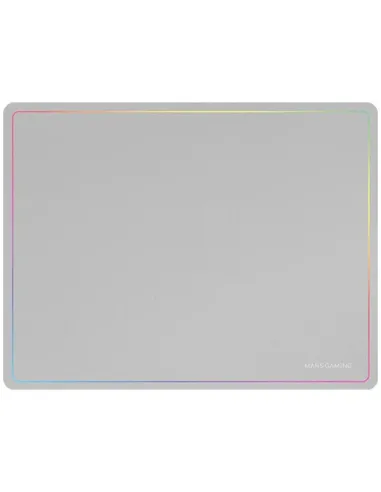 Mars Gaming MMP124, Alfombrilla Gaming 360x260mm, Diseño de Bordes Rainbow, Base Antideslizante de Caucho Natural, Superficie