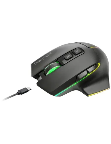 Mars Gaming MMWVECTOR ratón Juego mano derecha RF Wireless + Bluetooth + USB Type-A Óptico 12000 DPI