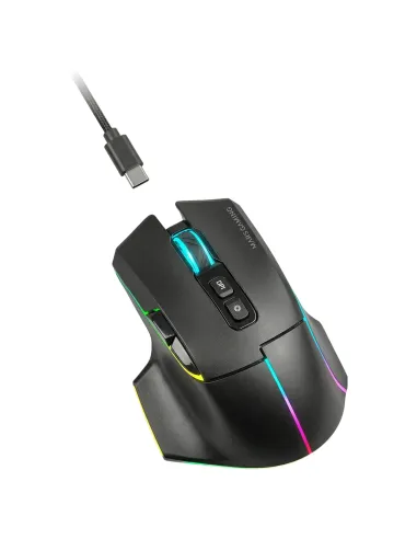 Mars Gaming MMWVECTOR ratón Juego mano derecha RF Wireless + Bluetooth + USB Type-A Óptico 12000 DPI