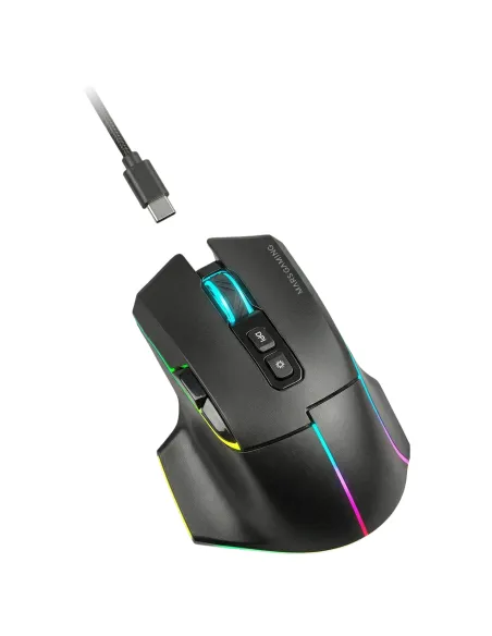 Mars Gaming MMWVECTOR ratón Juego mano derecha RF Wireless + Bluetooth + USB Type-A Óptico 12000 DPI