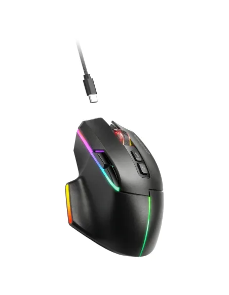 Mars Gaming MMWVECTOR ratón Juego mano derecha RF Wireless + Bluetooth + USB Type-A Óptico 12000 DPI