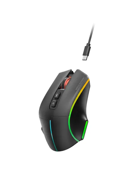 Mars Gaming MMWVECTOR ratón Juego mano derecha RF Wireless + Bluetooth + USB Type-A Óptico 12000 DPI