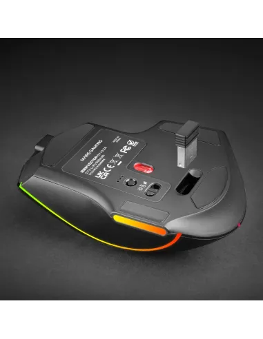 Mars Gaming MMWVECTOR ratón Juego mano derecha RF Wireless + Bluetooth + USB Type-A Óptico 12000 DPI
