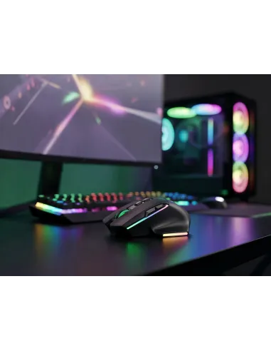 Mars Gaming MMWVECTOR ratón Juego mano derecha RF Wireless + Bluetooth + USB Type-A Óptico 12000 DPI