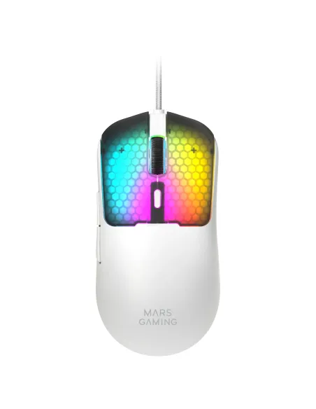 Mars Gaming MMVIPERW ratón Juego mano derecha USB Type-A + USB Type-C Óptico 12800 DPI