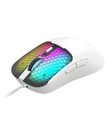 Mars Gaming MMVIPERW ratón Juego mano derecha USB Type-A + USB Type-C Óptico 12800 DPI