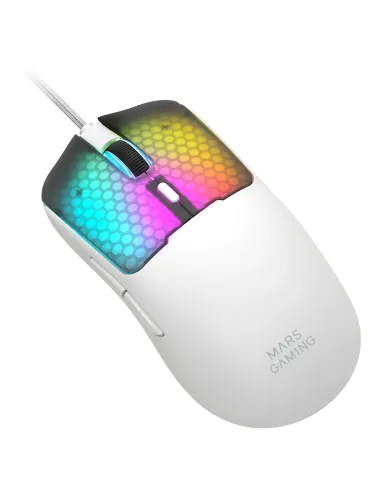 Mars Gaming MMVIPERW ratón Juego mano derecha USB Type-A + USB Type-C Óptico 12800 DPI