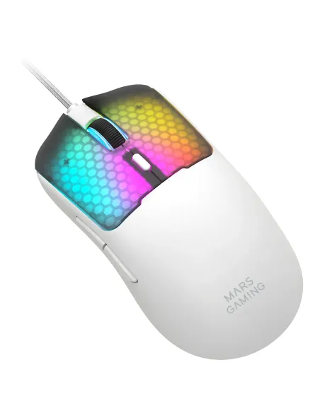 Mars Gaming MMVIPERW ratón Juego mano derecha USB Type-A + USB Type-C Óptico 12800 DPI