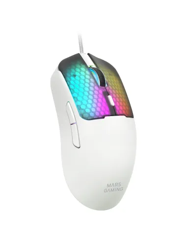 Mars Gaming MMVIPERW ratón Juego mano derecha USB Type-A + USB Type-C Óptico 12800 DPI