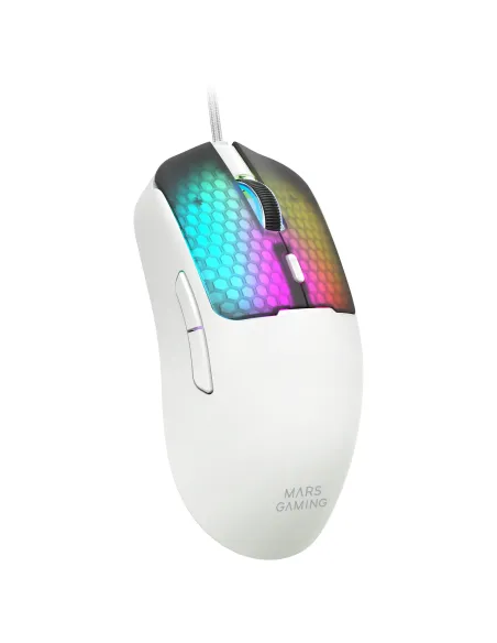 Mars Gaming MMVIPERW ratón Juego mano derecha USB Type-A + USB Type-C Óptico 12800 DPI