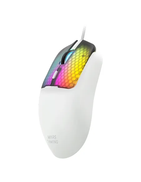 Mars Gaming MMVIPERW ratón Juego mano derecha USB Type-A + USB Type-C Óptico 12800 DPI