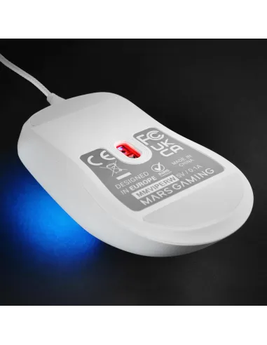 Mars Gaming MMVIPERW ratón Juego mano derecha USB Type-A + USB Type-C Óptico 12800 DPI