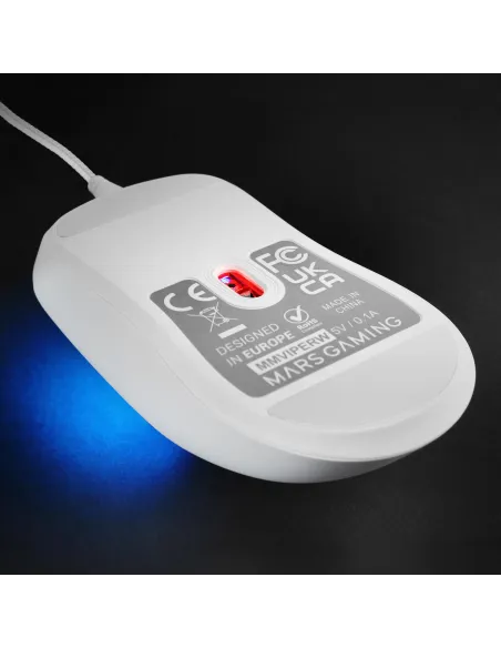 Mars Gaming MMVIPERW ratón Juego mano derecha USB Type-A + USB Type-C Óptico 12800 DPI