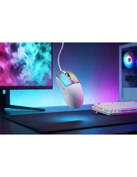 Mars Gaming MMVIPERW ratón Juego mano derecha USB Type-A + USB Type-C Óptico 12800 DPI