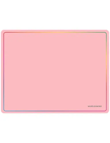 Mars Gaming MMP124, Alfombrilla Gaming 360x260mm, Diseño de Bordes Rainbow, Base Antideslizante de Caucho Natural, Superficie