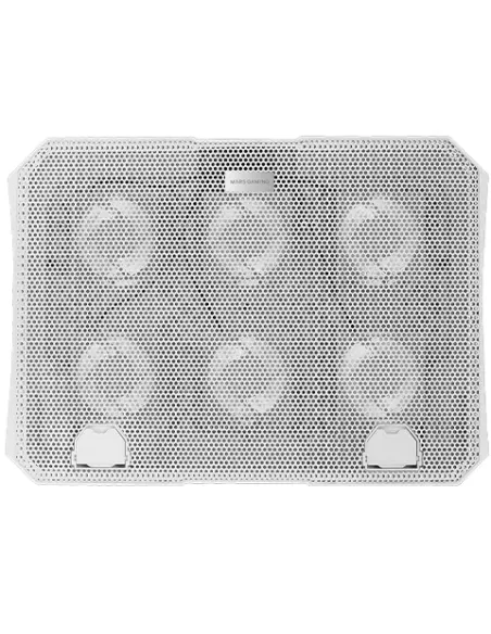 Mars Gaming MNBC23, Base Refrigeradora y Stand 16”, 6 Ventiladores Controlables con LED Azul, Stand 6 Posiciones, Soporte