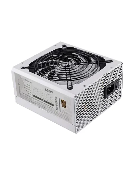 Mars Gaming MPB650, Fuente Alimentación PC ATX 650W, 6 Años Garantía, 80Plus Bronze 230V, Ventilador 140mm FDB con Tecnología