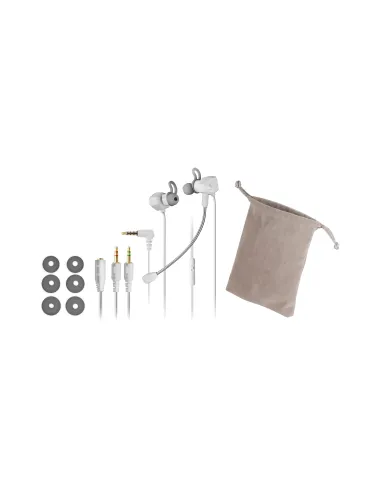 Mars Gaming MIHXW Blanco, Auriculares In-Ear, Micrófono, PS4 PS5 XBOX SWITCH PC