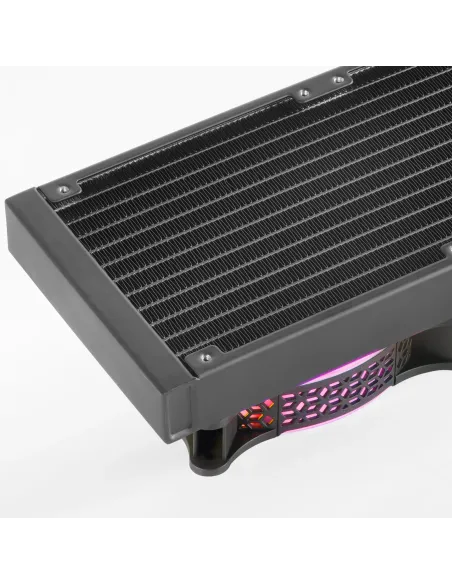 Mars Gaming ML-ULTRA240 Negro, Refrigeración Líquida CPU, TDP 500W, Espejo Infinito, 2 Ventiladores Silenciosos FDB ARGB, Tubos
