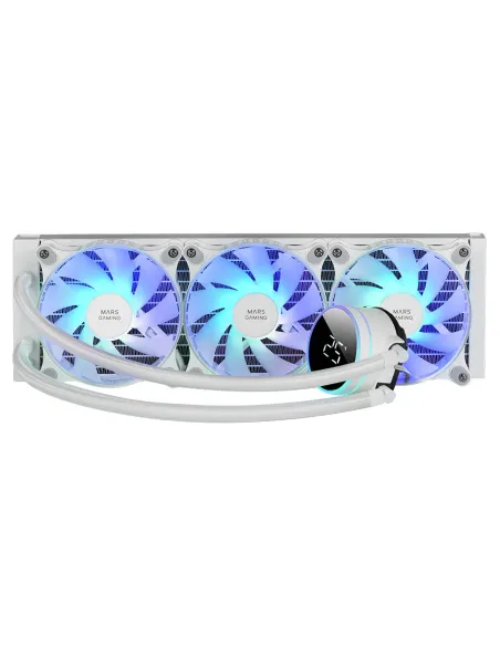 Mars Gaming ML-LCD360, Refrigeración Líquida AIO, TDP 600W, 3x Ventiladores FDB ARGB 120mm, Pantalla LCD con Monitoreo de