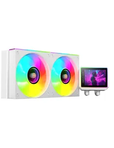 Mars Gaming ML-VISIONII240W Procesador Sistema de refrigeración líquida todo en uno 12 cm Blanco 1 pieza(s)