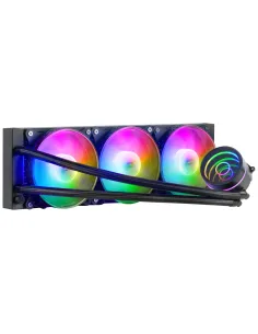 Mars Gaming ML-ONE360, Refrigeración Líquida CPU, TDP 550 W, Espejo Infinito, 3 Ventiladores FRGB Silenciosos, Multisocket