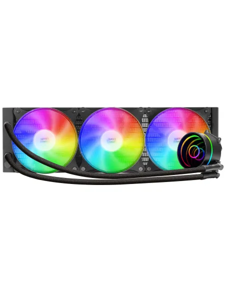 Mars Gaming ML-ONE360, Refrigeración Líquida CPU, TDP 550 W, Espejo Infinito, 3 Ventiladores FRGB Silenciosos, Multisocket