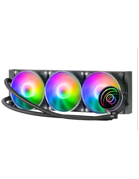 Mars Gaming ML-ONE360, Refrigeración Líquida CPU, TDP 550 W, Espejo Infinito, 3 Ventiladores FRGB Silenciosos, Multisocket