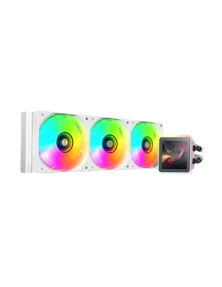 Mars Gaming ML-VISIONPRO360W Procesador Sistema de refrigeración líquida todo en uno 12 cm Blanco 1 pieza(s)